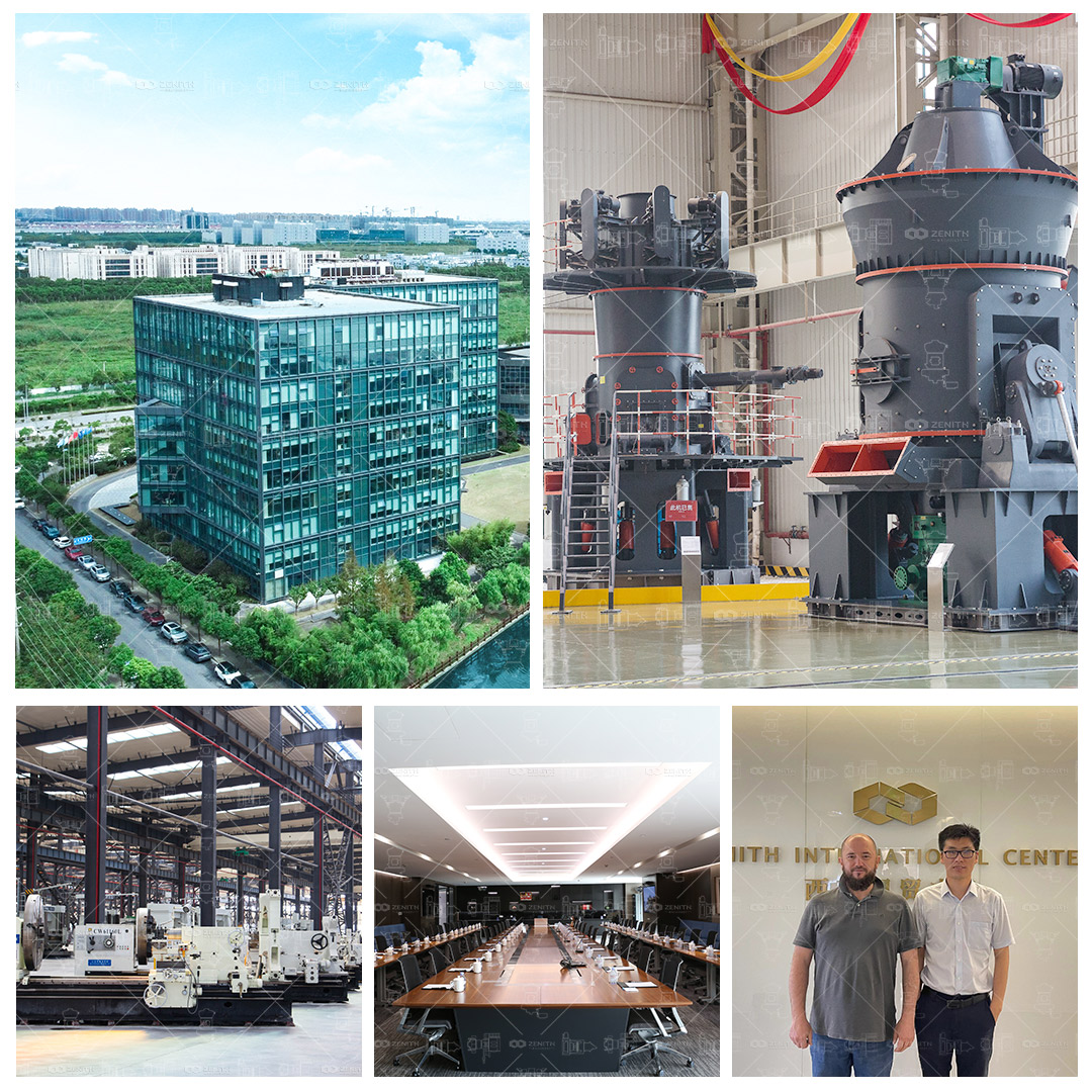 Installation of a large LM Vertical Grinding Mill in an industrial plant setting.